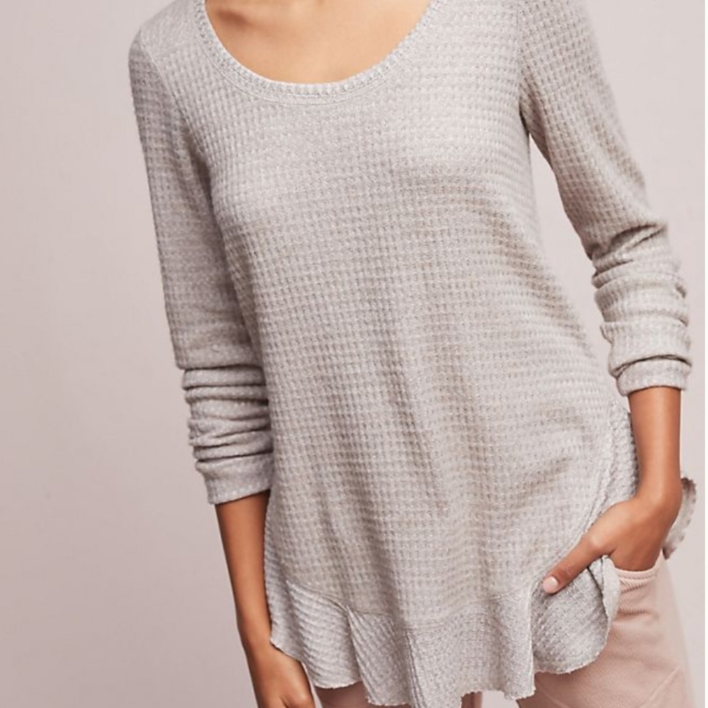 anthropologie wendy waffle tunic